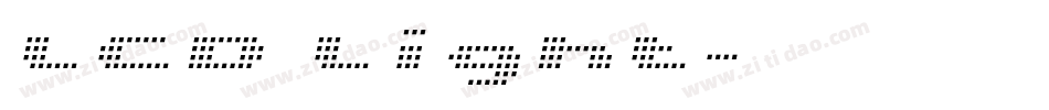 LCD Light字体转换